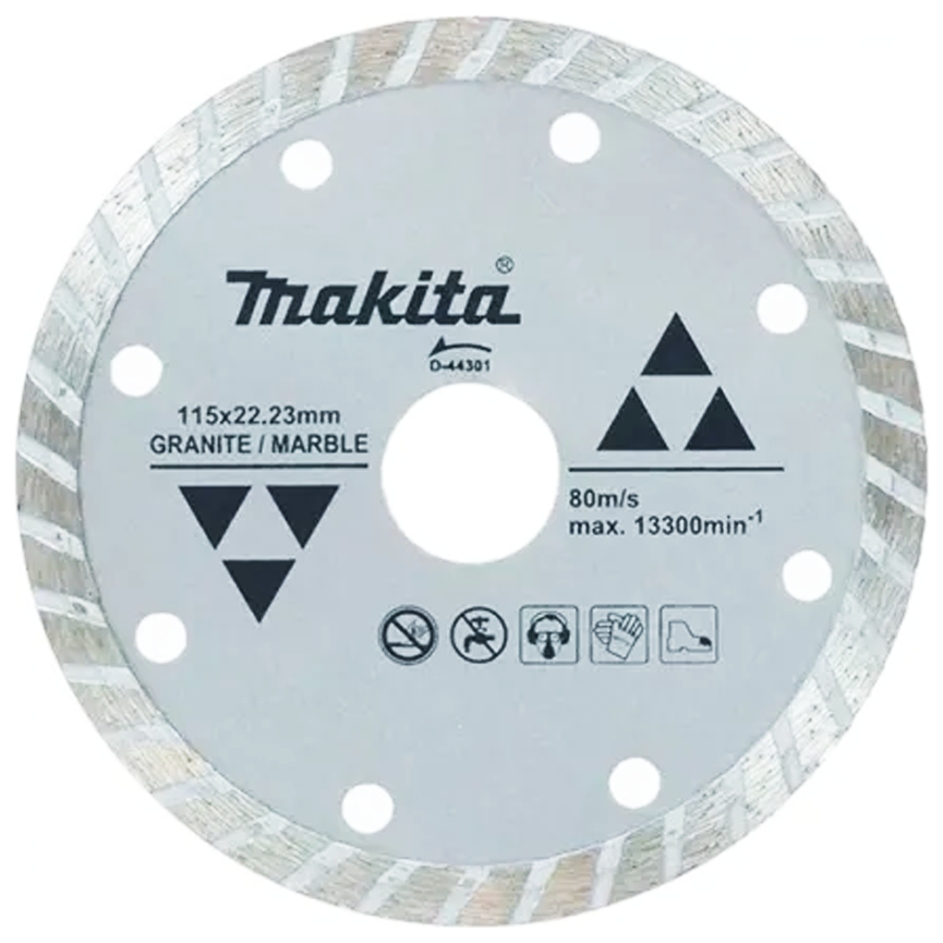 Makita D-44317 Diamond Cut off Wheel 7" Corrugated (Dry) | Makita by KHM Megatools Corp. Main image
