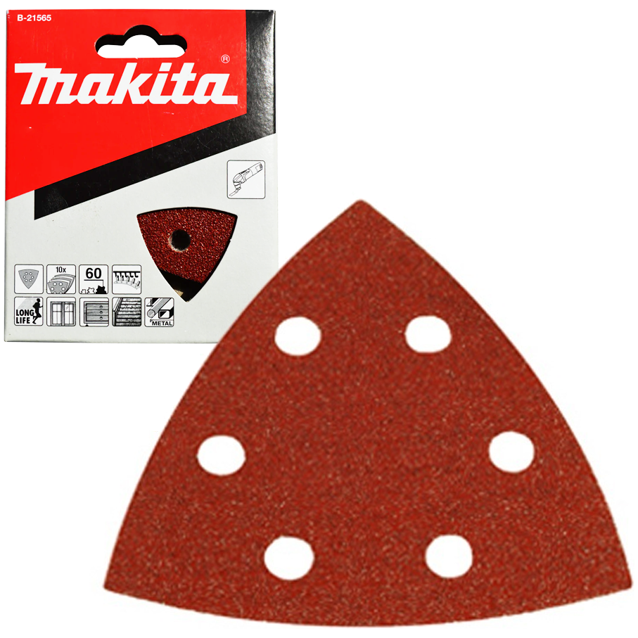 Makita Multi Tool Abrasive Wood Sanding Delta Paper 94mm 10Pcs | Makita by KHM Megatools Corp. Main image