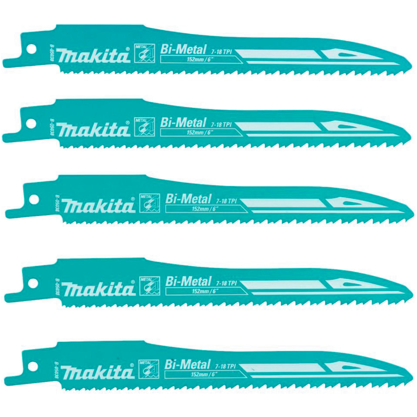 Makita B-05038 Super Express Reciprocating Saw Blade for Metal 152mm 7-18TPI | Makita by KHM Megatools Corp. Main image