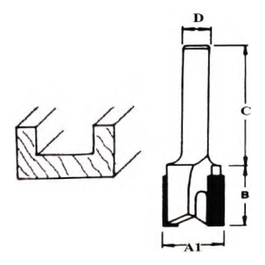 Makita TCT Hinge Mortizing Router Bit | Makita by KHM Megatools Corp. Main image