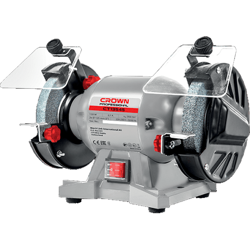 Crown CT13545 Bench Grinder 1/4HP 6" | Crown by KHM Megatools Corp. Main image