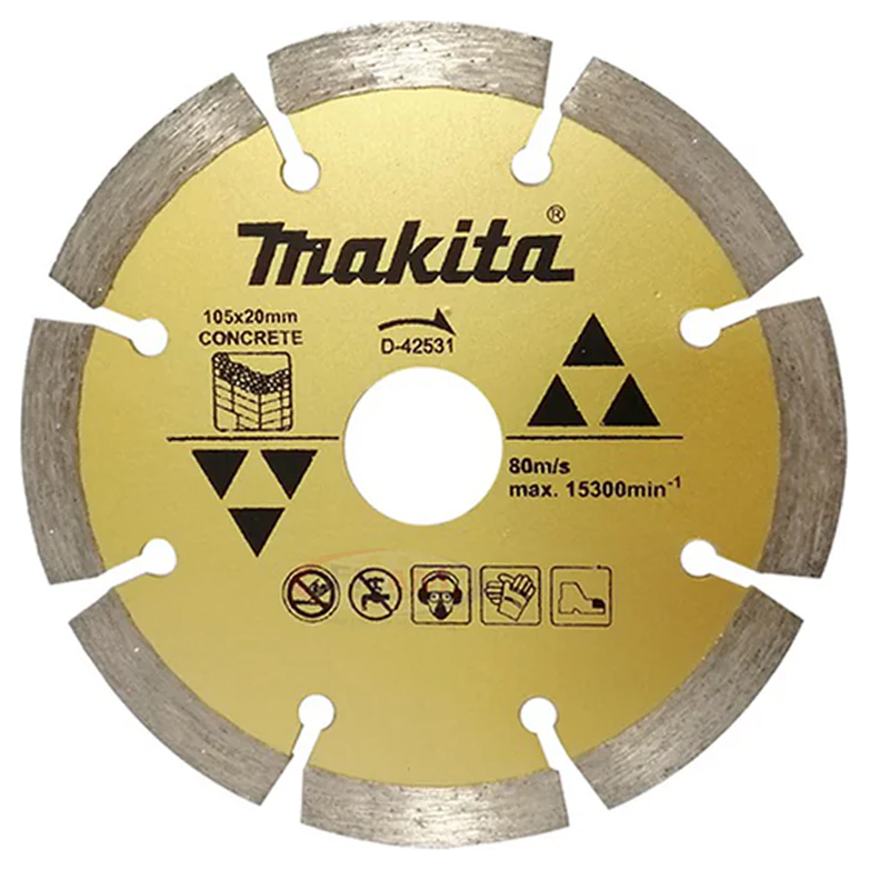 Makita D-42531 Diamond Cutting Disc Segmented 4" (Dry) | Makita by KHM Megatools Corp. Main image