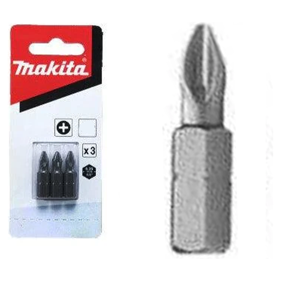 Makita 798313-8 Phillips Screw Bit set 3pcs C-Type (PH1) | Makita by KHM Megatools Corp. Main image
