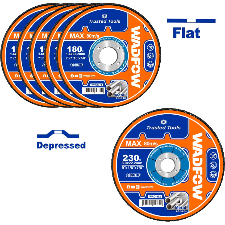 Wadfow WAC2L06 Abrasive Metal Cutting and Grinding Disc 6Pcs | Wadfow by KHM Megatools Corp. Main image
