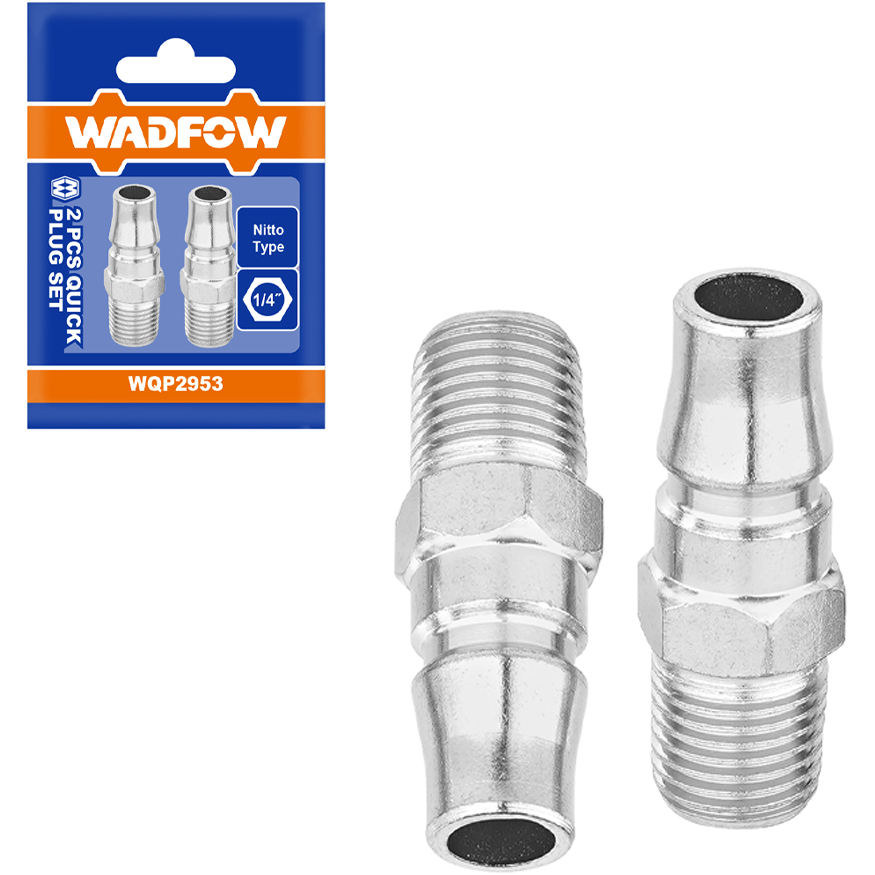 Wadfow WQP2953 Quick Plug Set 2Pcs (Male) | Wadfow by KHM Megatools Corp. Main image
