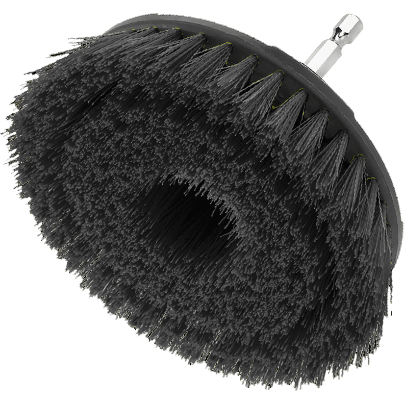 Wadfow WNY3440 Hard Bristle Brush 4" with 1/4" Shank | Wadfow by KHM Megatools Corp. Main image