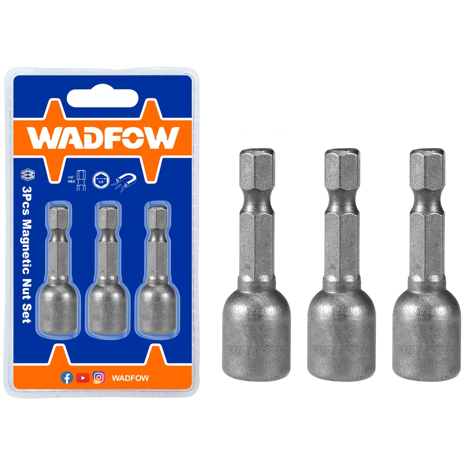Wadfow WWR1K08 Magnetic Nut Set 3 Pcs 8mm | Wadfow by KHM Megatools Corp. Main image
