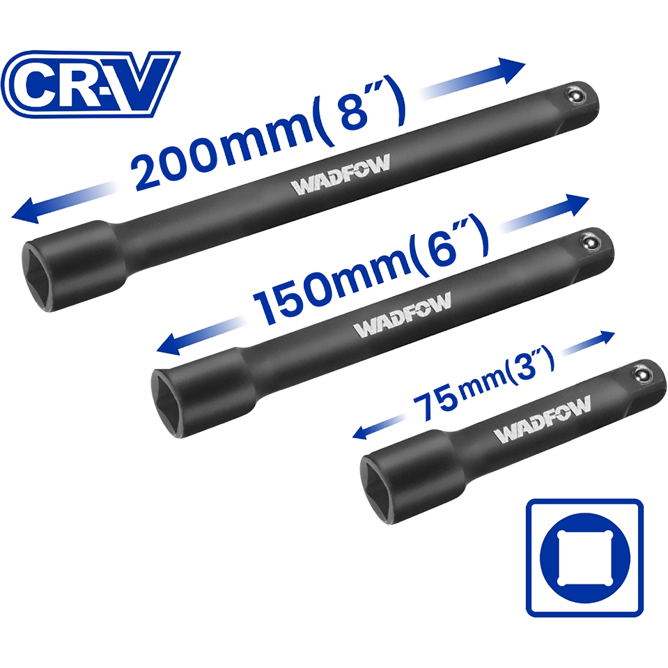 Wadfow WMS7403 DR.Impact Extension Bar 1/2" | Wadfow by KHM Megatools Corp.