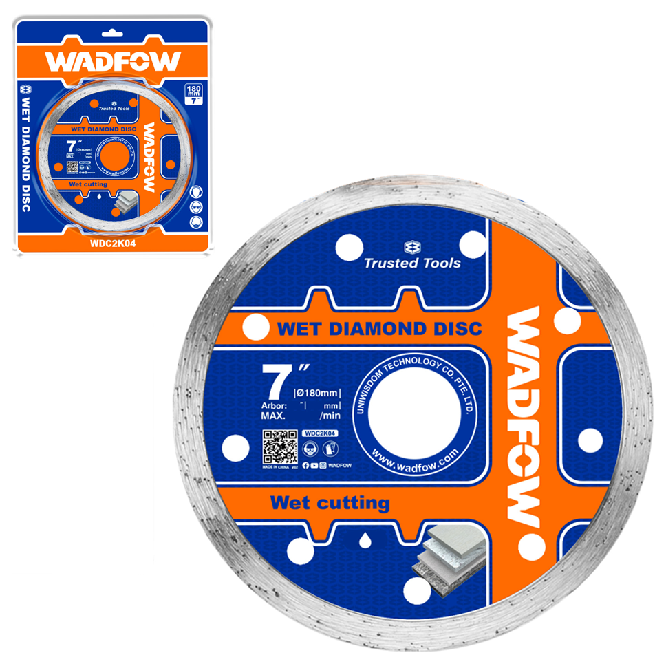Wadfow WDC2K04 Wet Diamond Disc 7" | Wadfow by KHM Megatools Corp. Main image