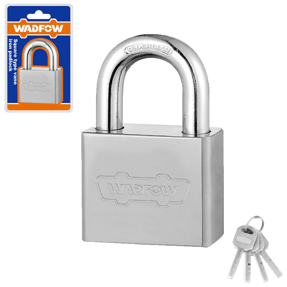 Wadfow Vane Iron Padlock (Square Type) | Wadfow by KHM Megatools Corp. Main image