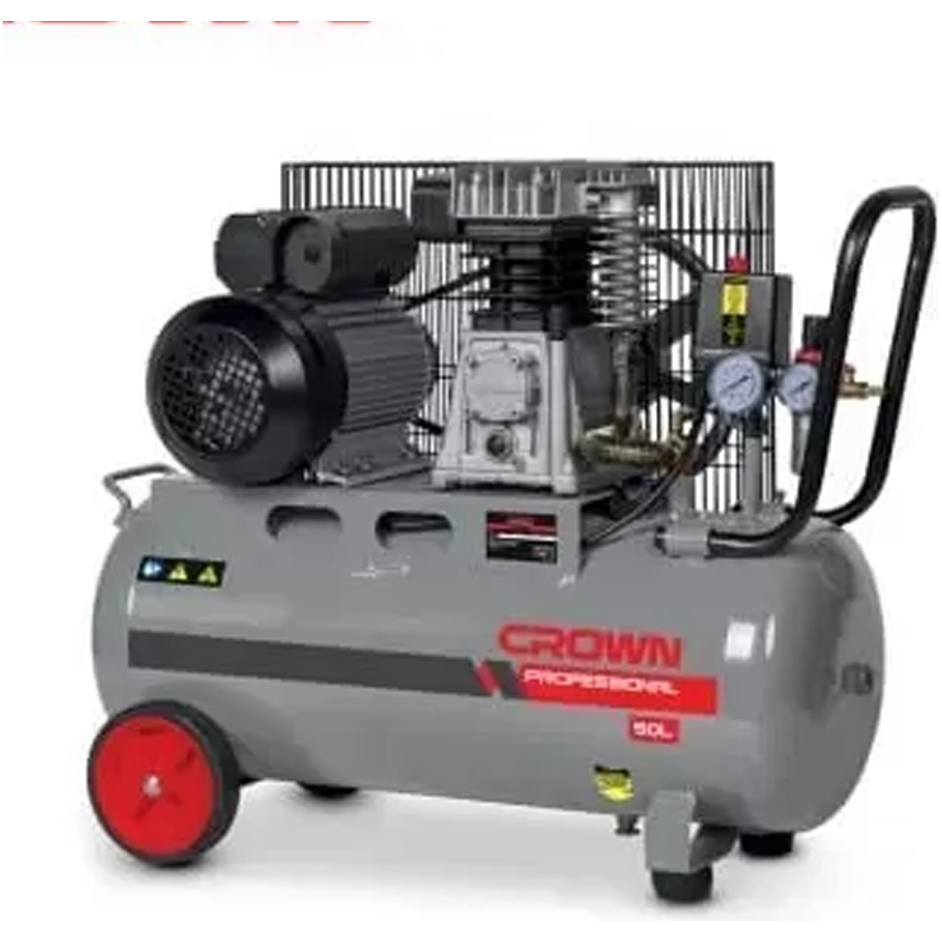 Crown CT36030 Air Compressor Belt-Driven 8Bar 50L | Crown by KHM Megatools Corp. Main image