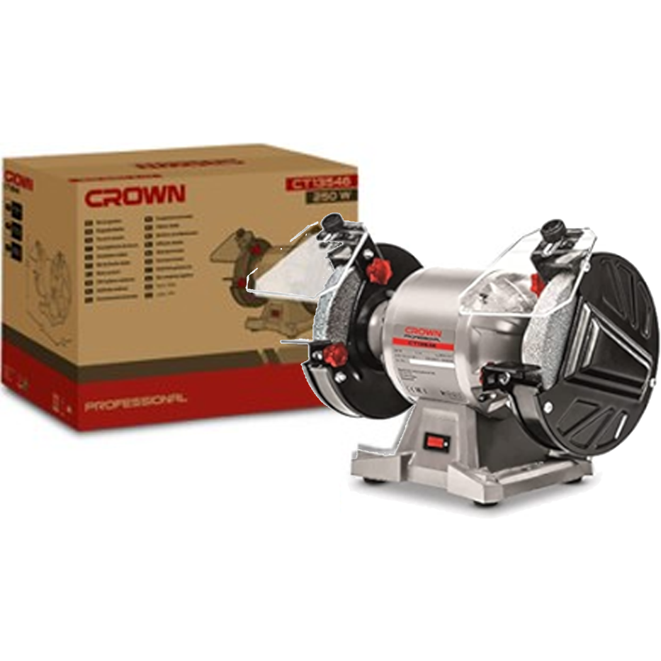 Crown CT13546 Bench Grinder 1/3HP 6" | Crown by KHM Megatools Corp. Main image