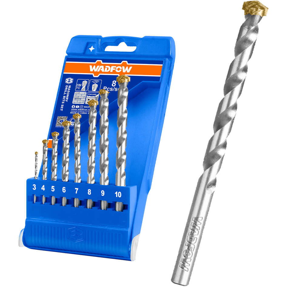 Wadfow WMJ6B08 Masonry Drill Bits 8Pcs | Wadfow by KHM Megatools Corp. Main image