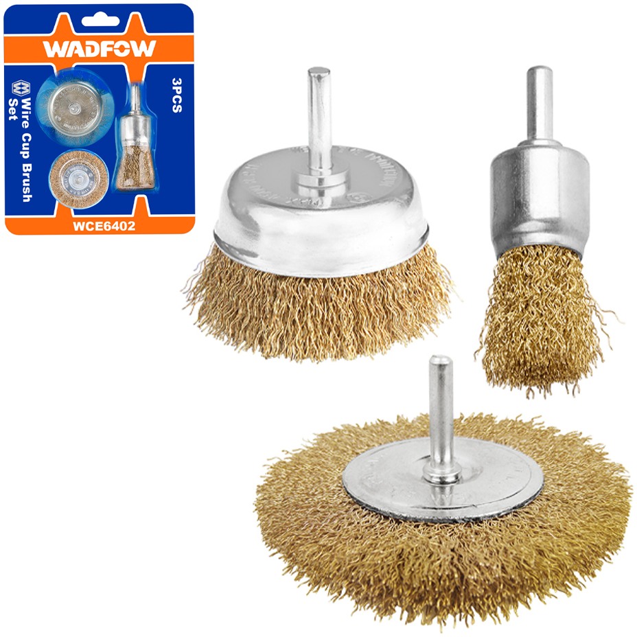 Wadfow WCE6402 Wire Brush Set 3Pcs | Wadfow by KHM Megatools Corp. Main image