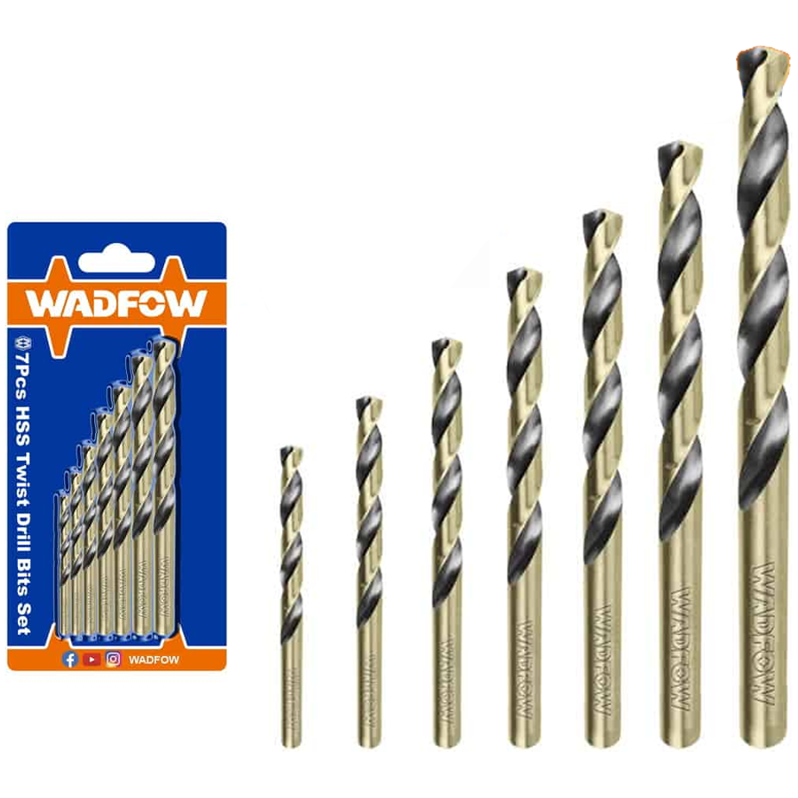 Wadfow UWTD3K01  HSS Twist Drill Bit Set 7Pcs | Wadfow by KHM Megatools Corp. Main image