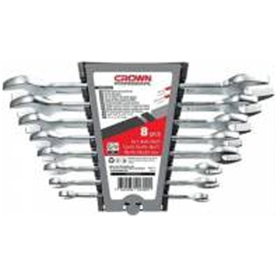 Crown CPHWO-XA8 Open Wrench 8Pcs | Crown by KHM Megatools Corp.