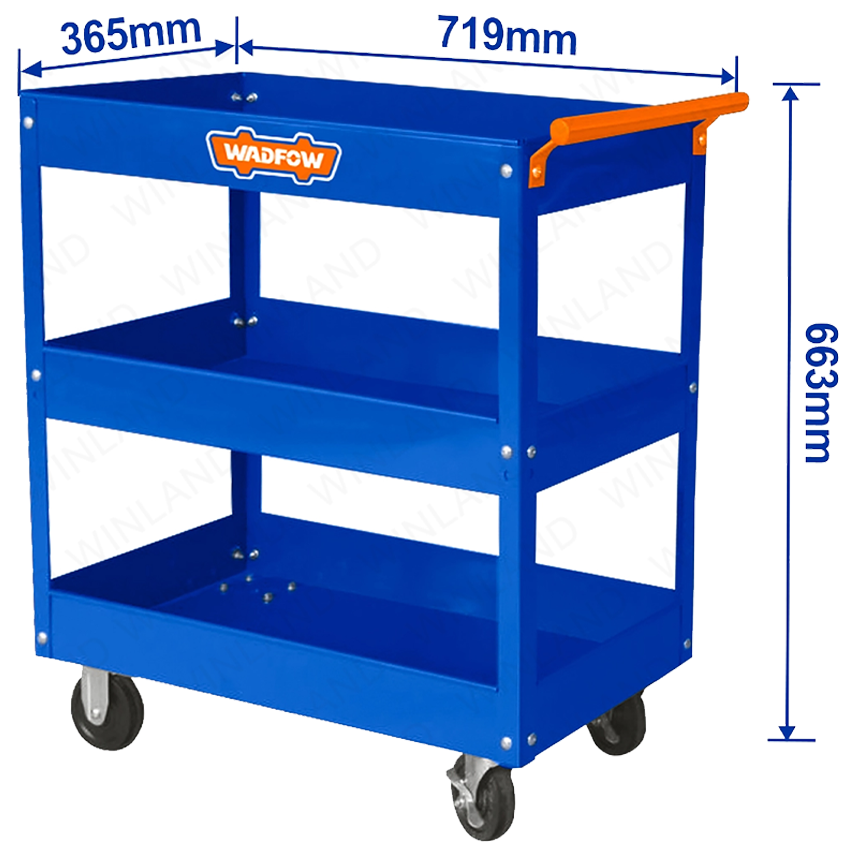 Wadfow WCS1A13 Tool Cart 3-Layers Secondary image