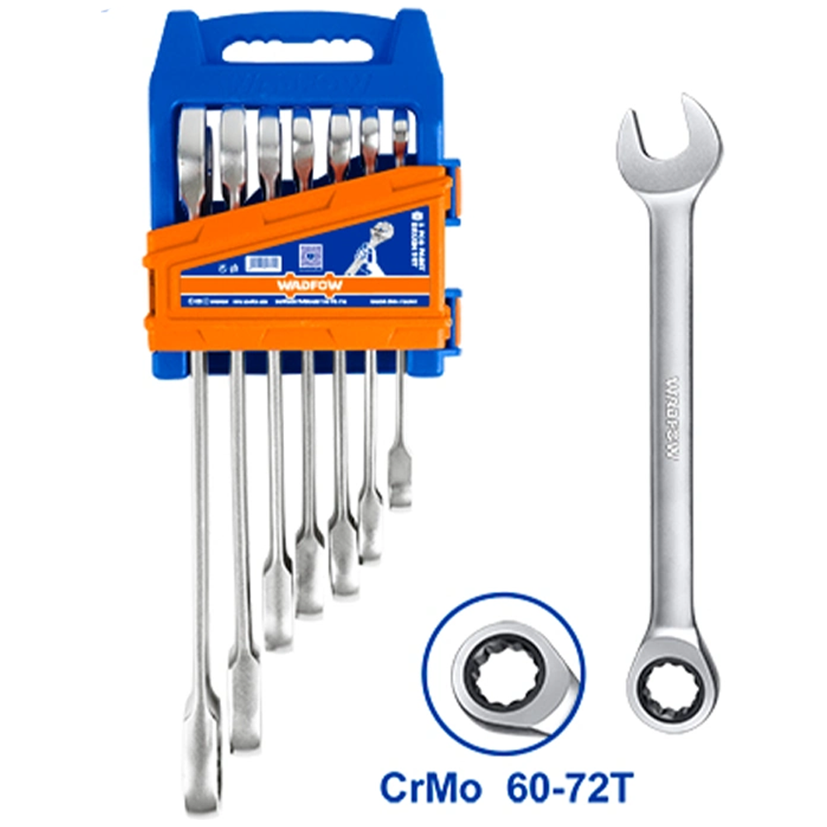 Wadfow WSP4207 Rachet Spanner 8-19MM 7Pcs Secondary image
