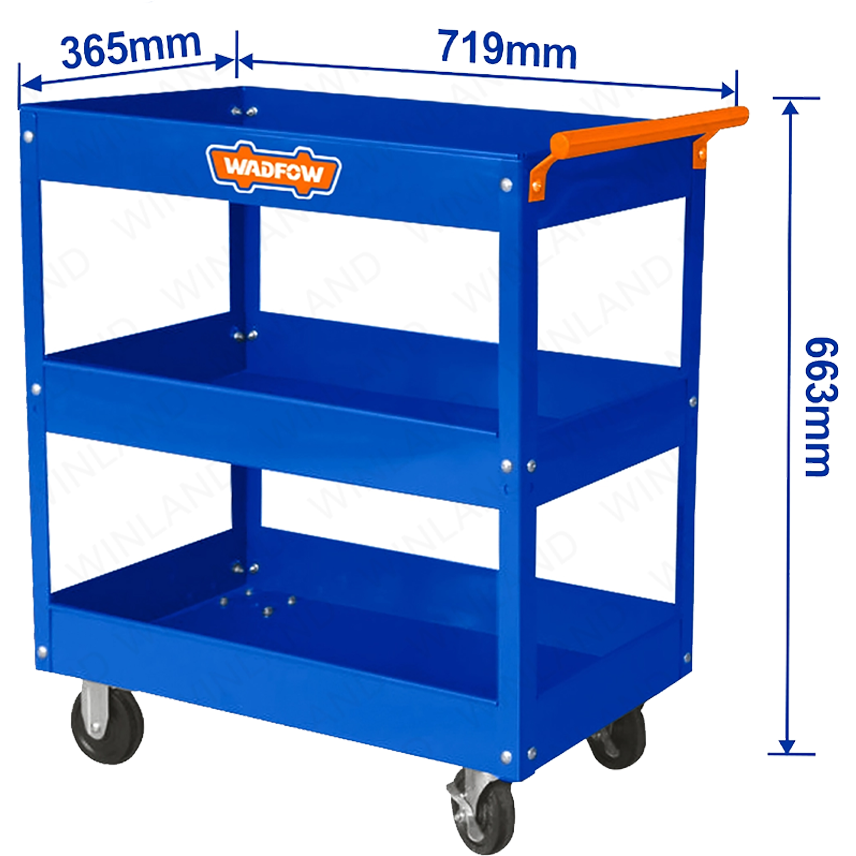 Wadfow WCS1A13 Tool Cart 3-Layers Secondary image
