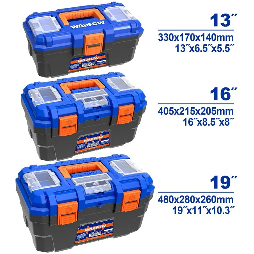 Wadfow WTB2103 Plastic Tools Boxes 3Pcs Set Secondary image