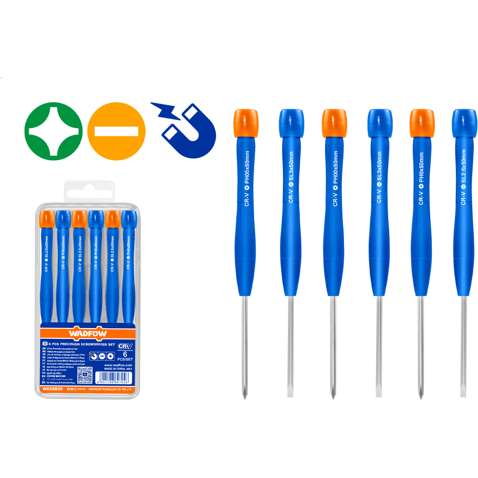 Wadfow WSS2B06 Precision Screwdriver 6Pcs Set Secondary image