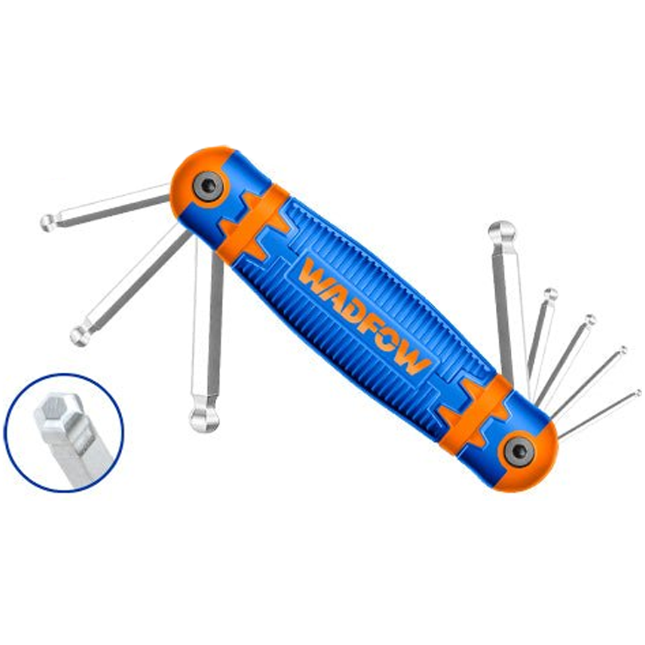 Wadfow WHK2281 Ball Point Hex Key 8Pcs Secondary image
