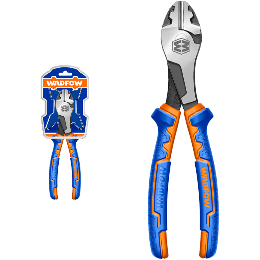 Wadfow WPL7718 High Leverage Diagonal Cutting Pliers 8" H.D | Wadfow by KHM Megatools Corp. Main image