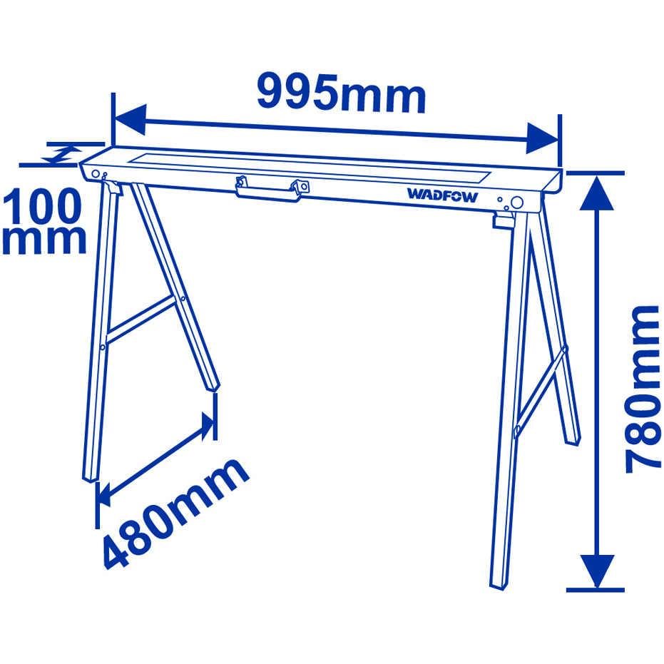 Wadfow WDZ1510 Sawhorse Set Secondary image