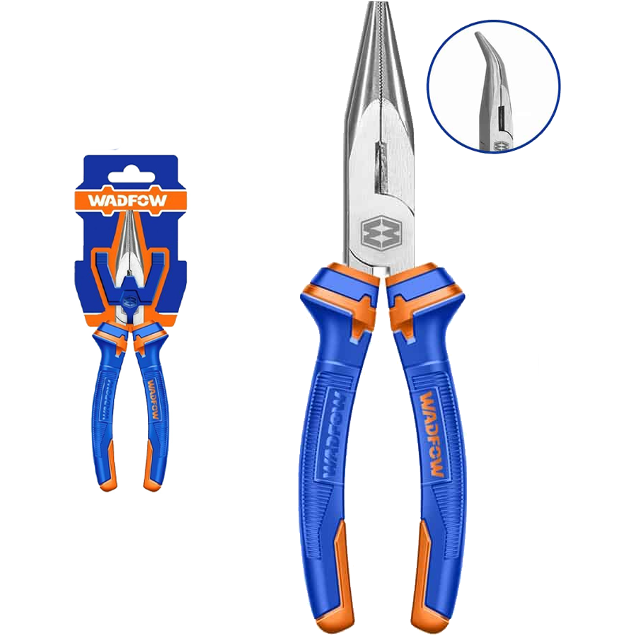 Wadfow WPL4C06 Bent Nose Pliers 6" (Carbon Steel) | Wadfow by KHM Megatools Corp. Main image