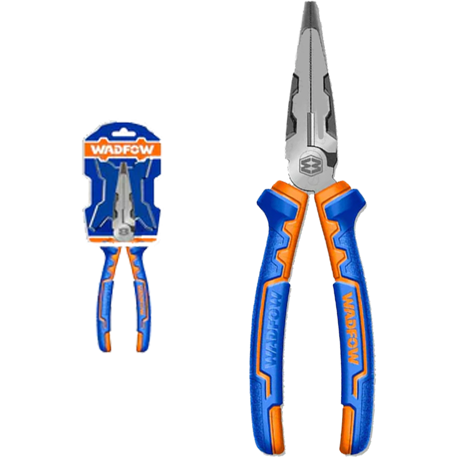 Wadfow WPL2718 High Leverage Long Nose Pliers 8" | Wadfow by KHM Megatools Corp. Main image