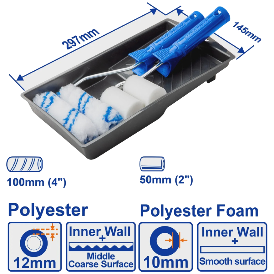 Wadfow WCB3H71 7in1 Cylinder Brush Set Secondary image