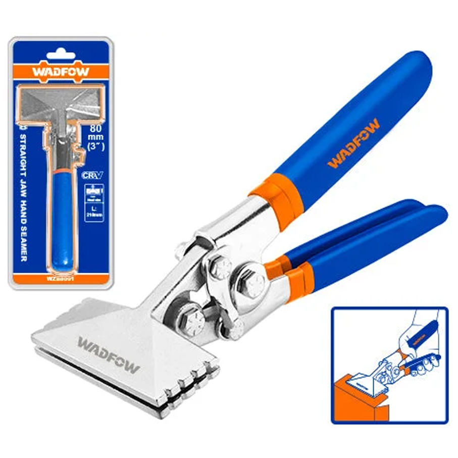 Wadfow WZB8001 Straight Jaw Hand Seamer 3" | Wadfow by KHM Megatools Corp.