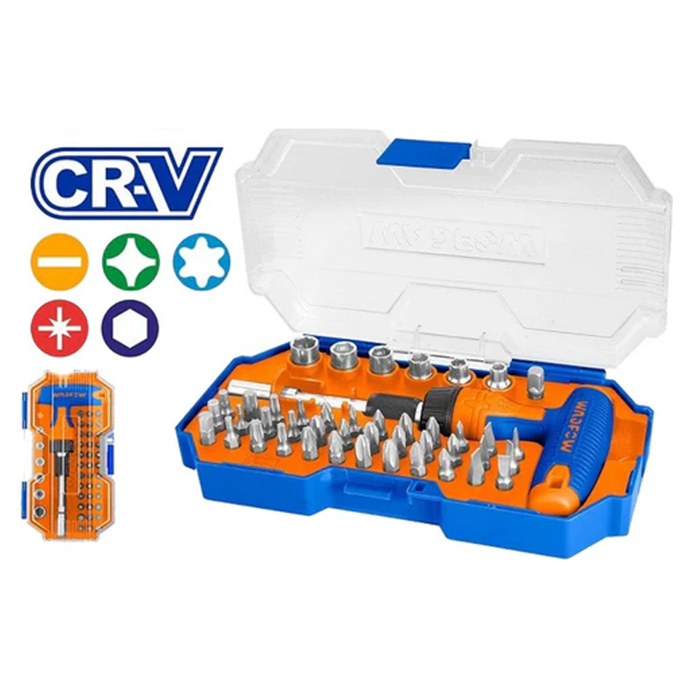 Wadfow WSS8B45 T-Handle Wrench Screwdriver Set 45Pcs Secondary image