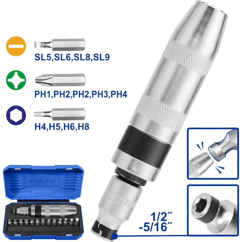 Wadfow WYM1B13 Impact Driver Set 13Pcs Secondary image