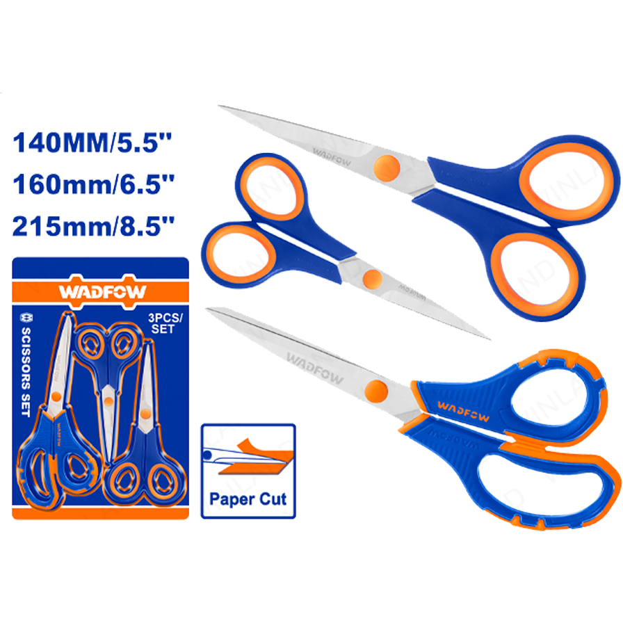 Wadfow WSX4633 Scissors Set 3Pcs Secondary image