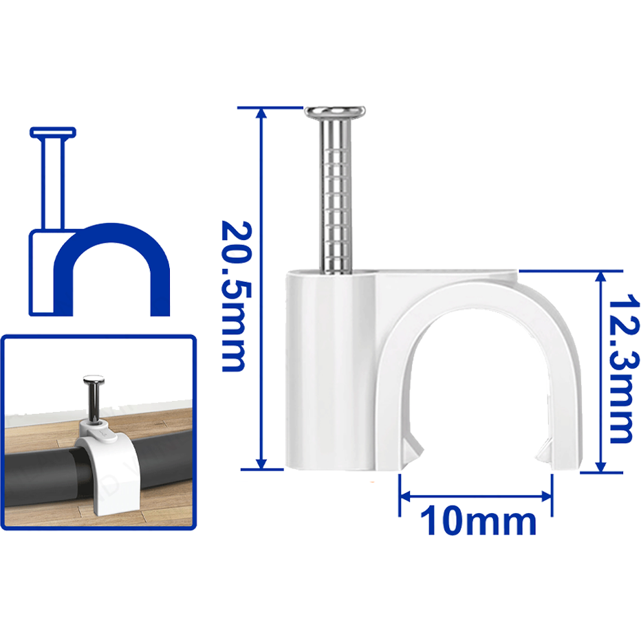 Wadfow Cable Clips (Round) Secondary image