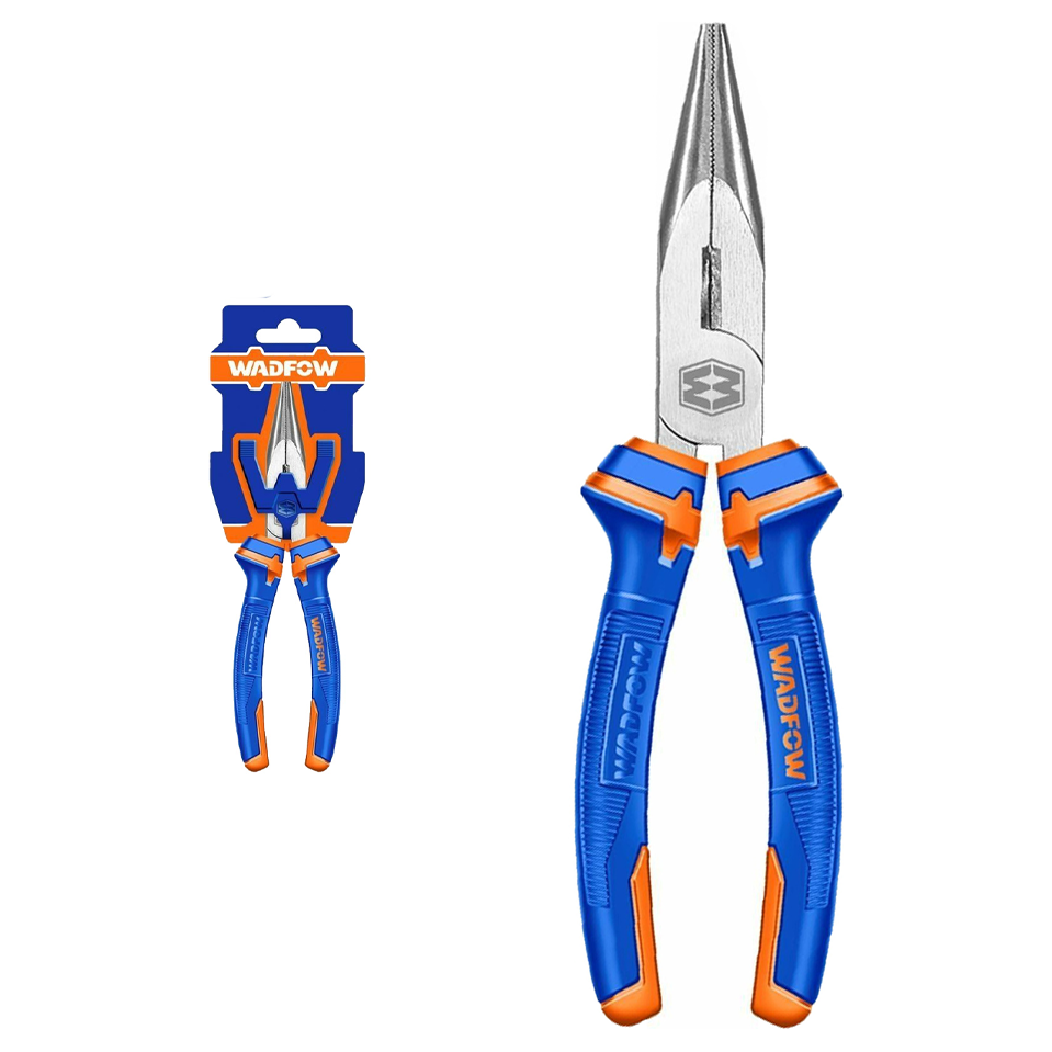 Wadfow WPL2C08 Long Nose Pliers 8" (Carbon Steel) | Wadfow by KHM Megatools Corp. Main image