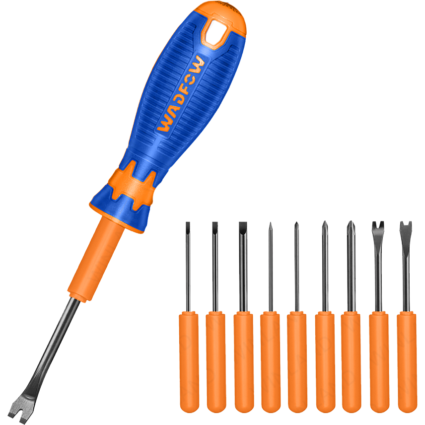 Wadfow WSS1B10 Interchangeable Screwdriver Set 10Pcs | Wadfow by KHM Megatools Corp. Main image