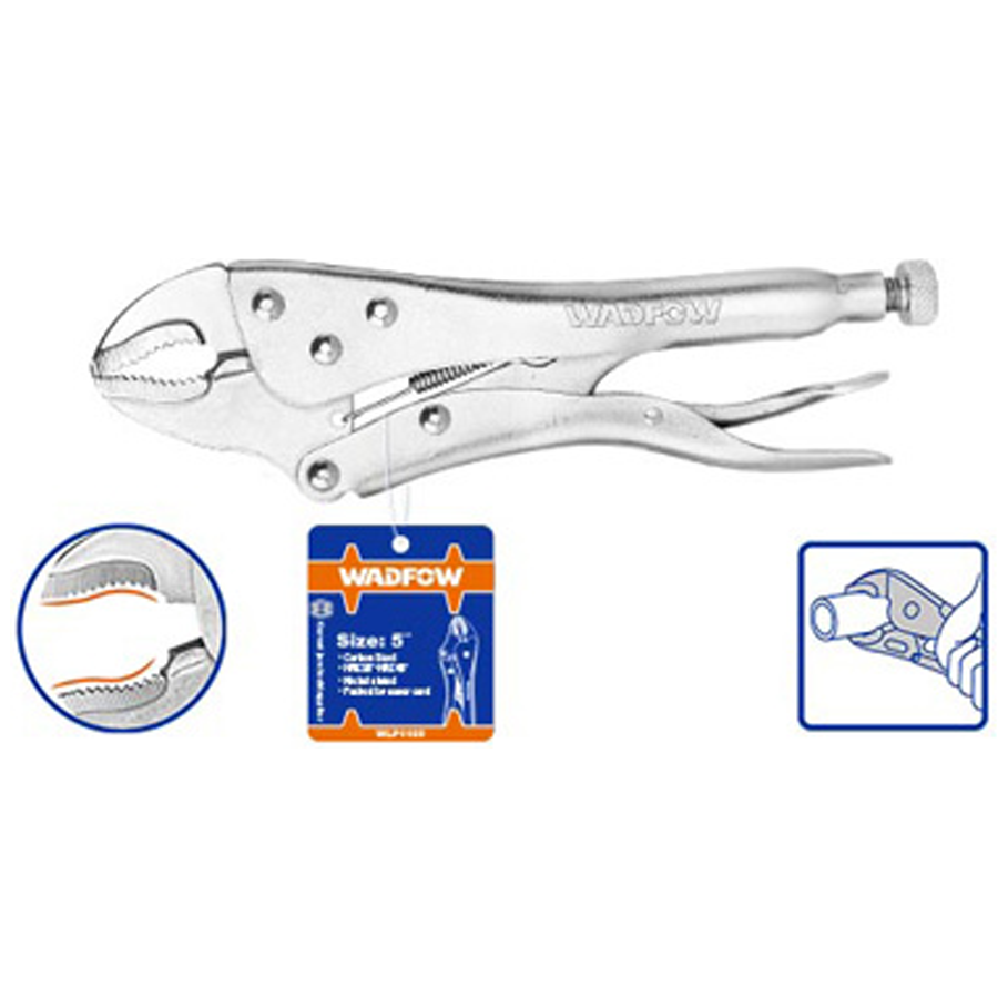Wadfow WLP1105 Curved Jaw Locking Pliers 5" Secondary image