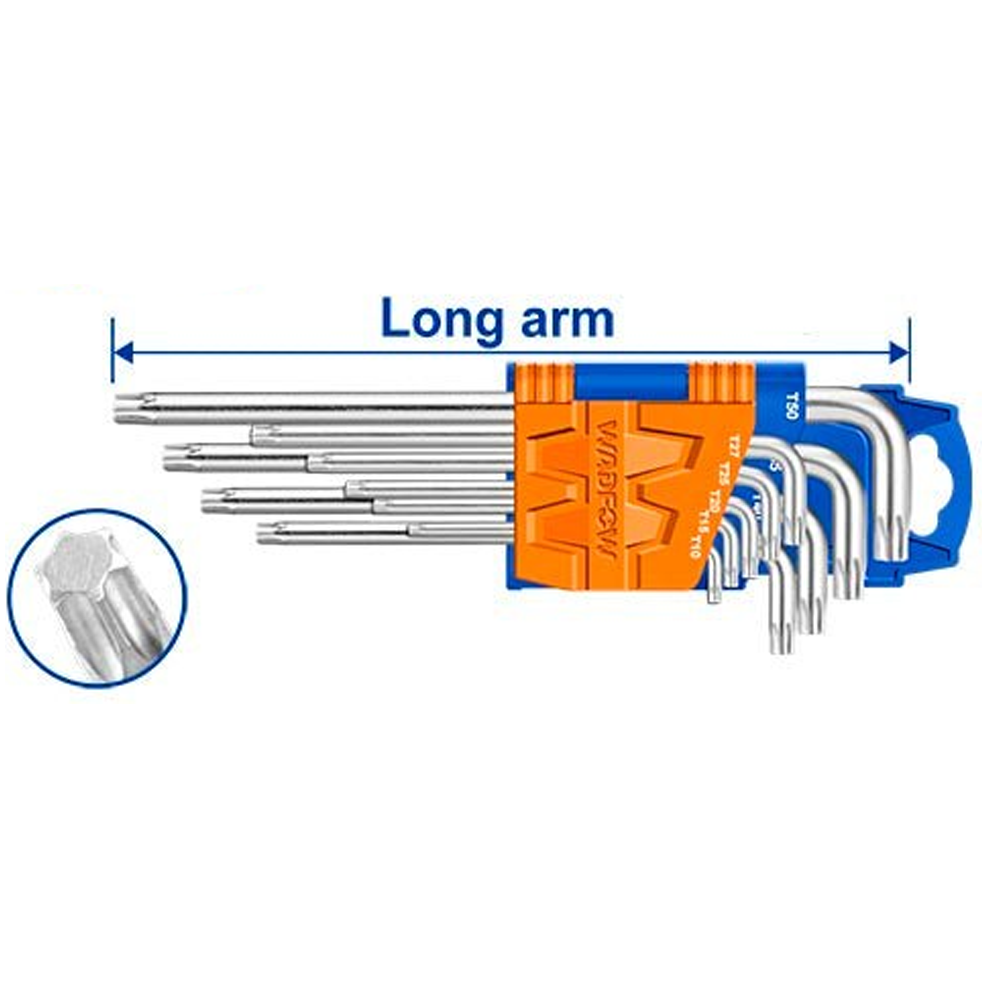 Wadfow WHK3291 Torx Key (Long Arm) Secondary image