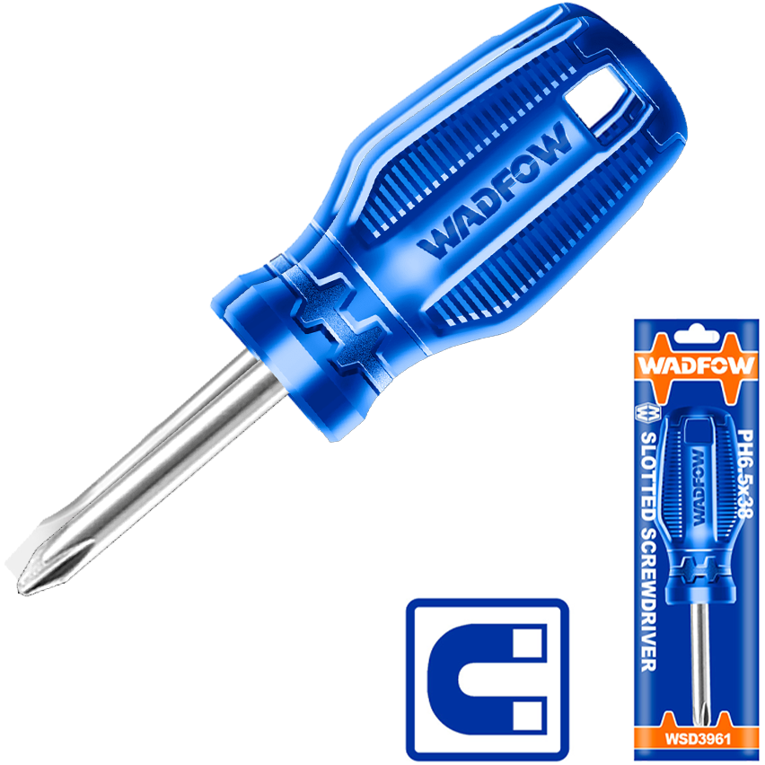 Wadfow WSD4921 Stubby Phillips Screwdriver 38mm 40CR Secondary image
