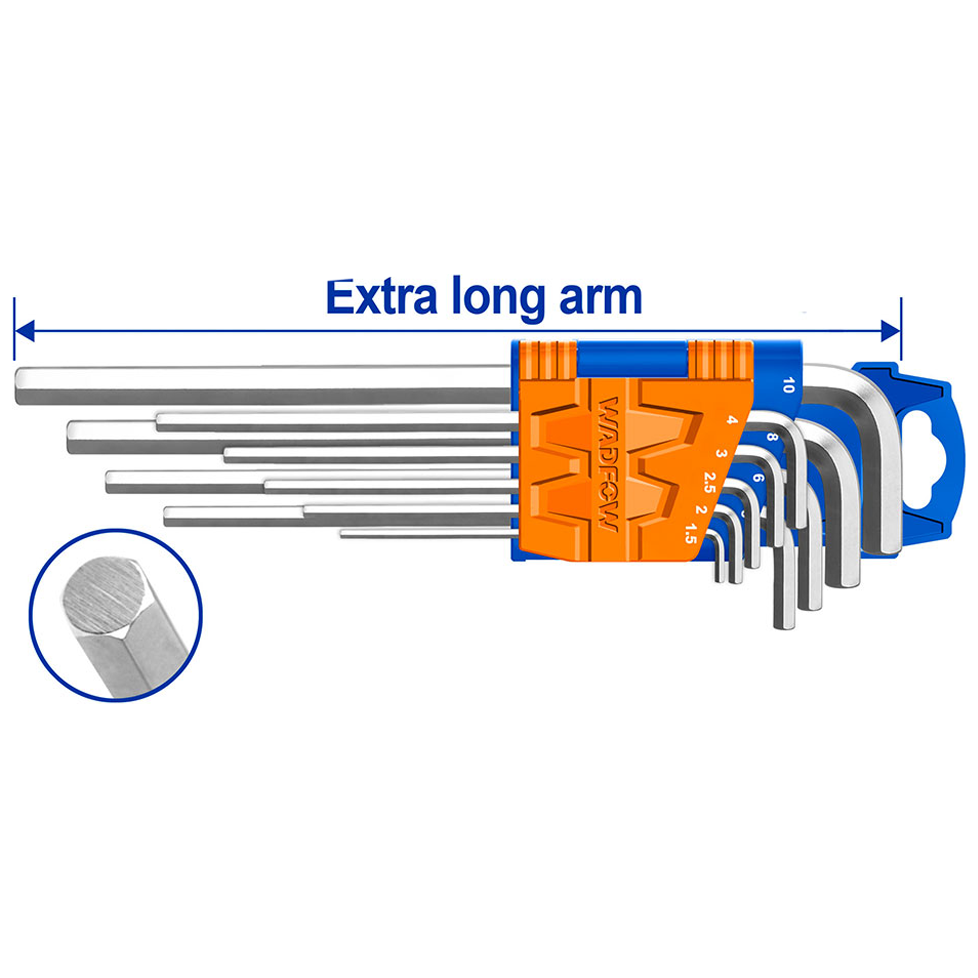 Wadfow WHK1292 Hex Key (Extra Long Arm) Secondary image