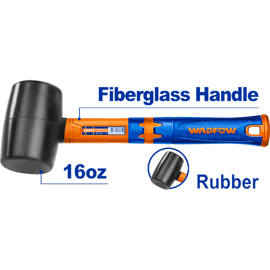 Wadfow Rubber Hammer Fiberglass Handle Secondary image
