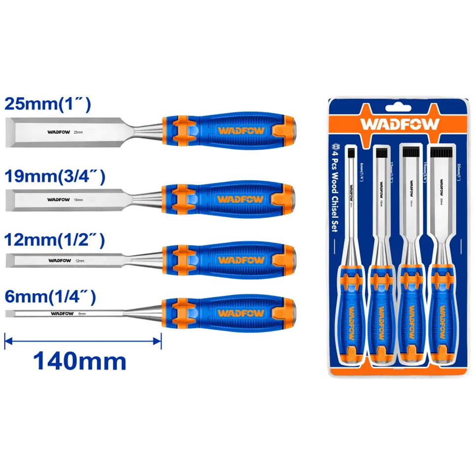 Wadfow WWC2204 Wood Chisel 4Pcs Set Secondary image