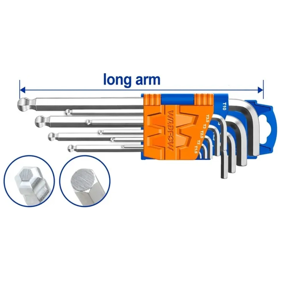 Wadfow WHK2291 Ball Point Hex Key (Long Arm) Secondary image