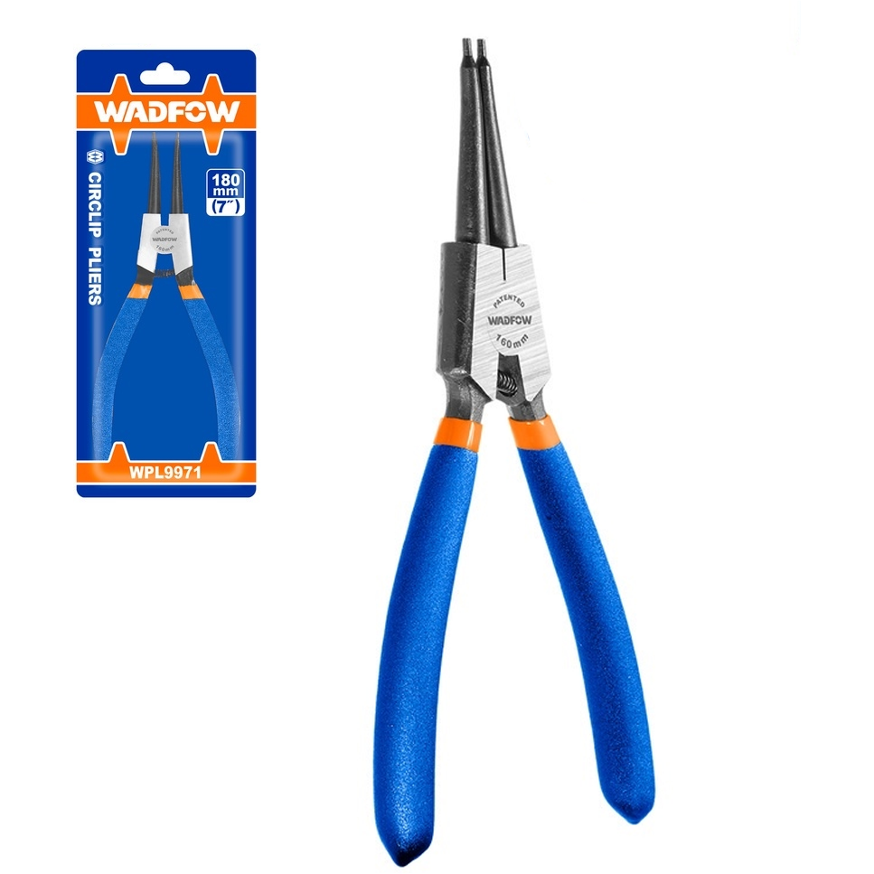 Wadfow WPL9973 Straight Circlip Pliers 7"(Internal) | Wadfow by KHM Megatools Corp. Main image