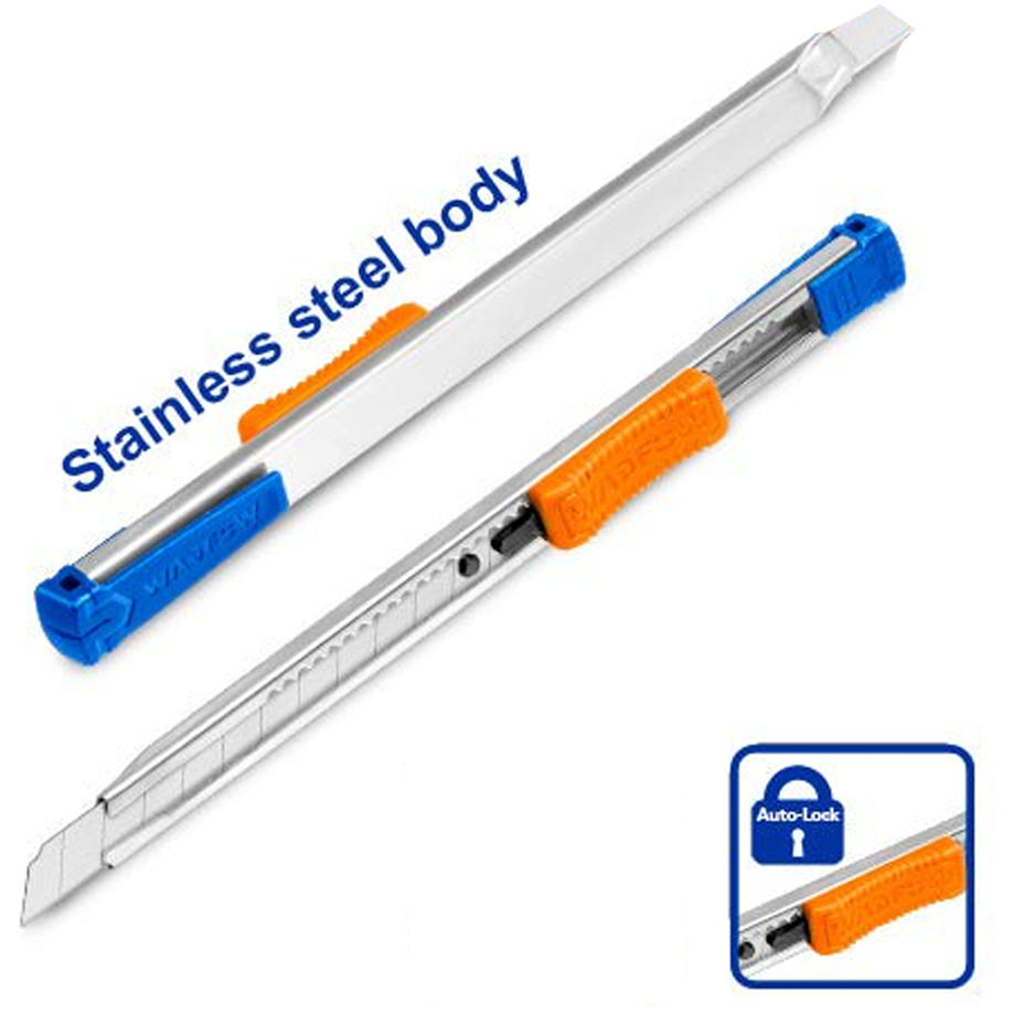 Wadfow WSK1509 Snap-off Blade Knife (Stainless Body) Secondary image