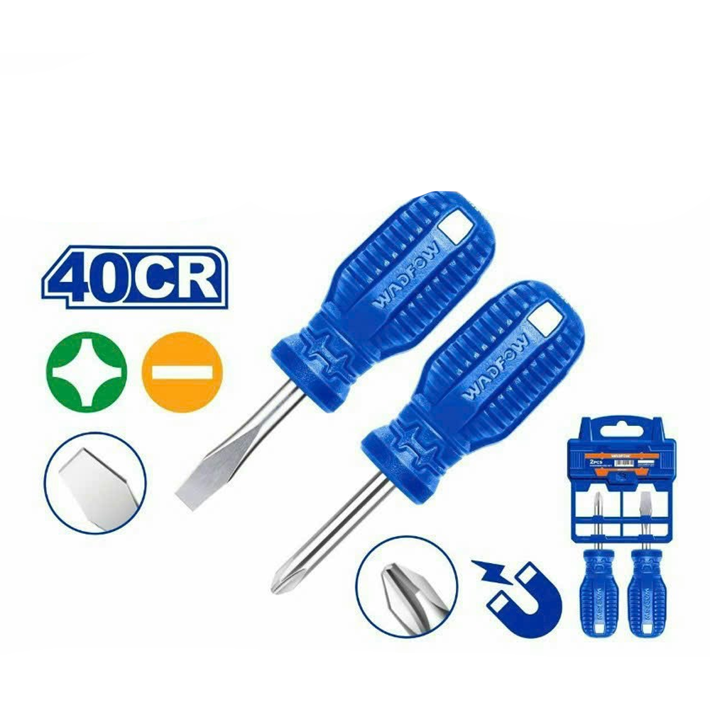 Wadfow WSS2202 Stubby Screwdriver Set 2Pcs Secondary image