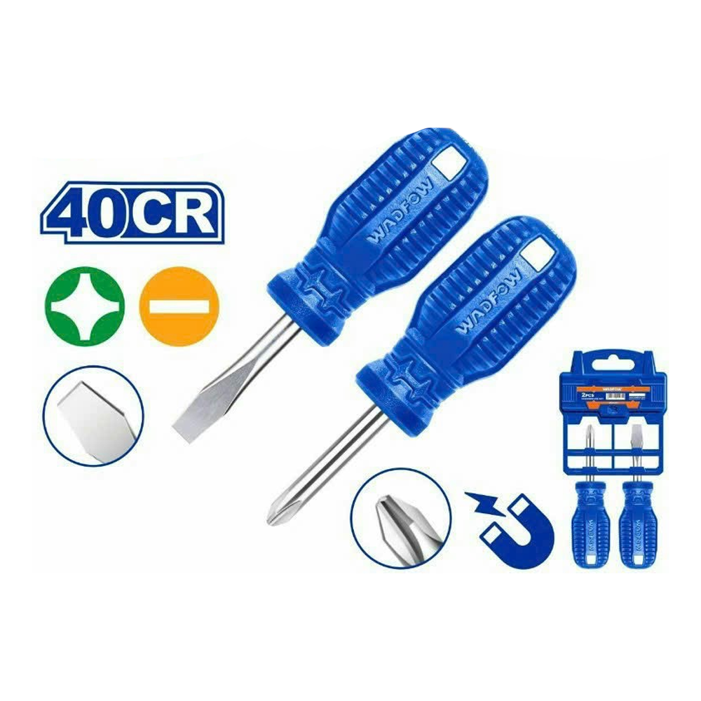 Wadfow WSS2202 Stubby Screwdriver Set 2Pcs Secondary image