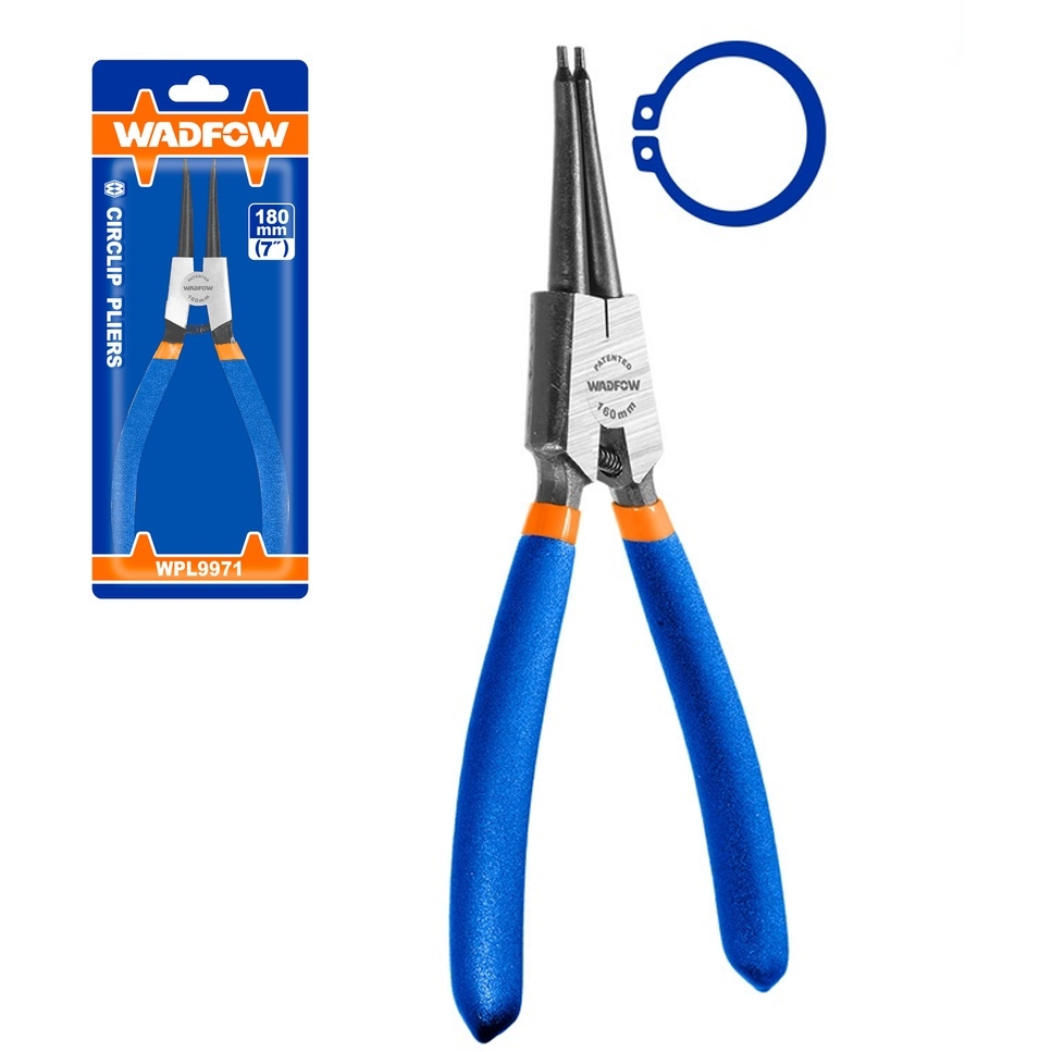 Wadfow WPL9971 Straight Circlip Pliers 7"(External) | Wadfow by KHM Megatools Corp. Main image